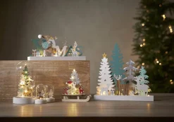 Star Trading pöytäkoriste Reinbek 30 cm valkoinen