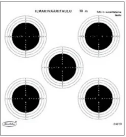Tarkka Ilmakivääritaulu 19 14x14 cm 100 kpl