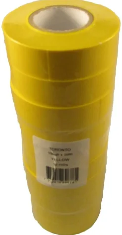 Toronto sukkateippi värillinen 10 kpl tuubi keltainen