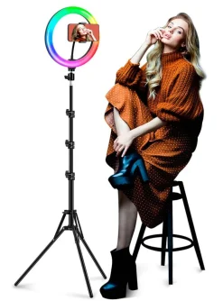 Toyrock rengasvalo 26 cm säädettävällä jalalla