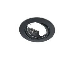 Trio Lighting alasvalo Jura GU10 mattamusta pyöreä