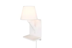 Trio Lighting Comfort seinävalaisin E14 mattavalkoinen latau