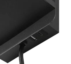 Trio Lighting Comfort seinävalaisin E14 mattamusta latausase