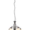 Trio Lighting kattokruunu Rustica 5-os E27 rustiikki