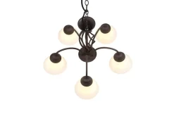 Trio Lighting kattokruunu Rustica 5-os E27 rustiikki