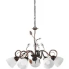 Trio Lighting kattokruunu Traditio 5-os E14 rustiikki