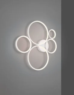 Trio Lighting kattovalaisin Rondo LED 5-os mattavalkoinen