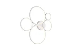 Trio Lighting kattovalaisin Rondo LED 5-os mattavalkoinen