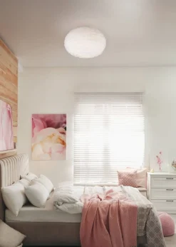 Trio Lighting kattovalaisin Furry 2xE27 hiekanvalkoinen