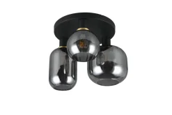 Trio Lighting kattovalaisin Diva 3-os E27 mattamusta/kromatt