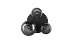 Trio Lighting kattovalaisin Diva 3-os E27 mattamusta/kromatt