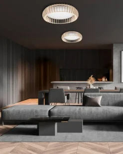 Trio Lighting kattovalaisin Monte LED 60 cm puu