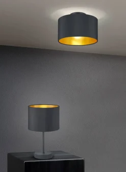 Trio Lighting kattovalaisin Hostel 2xE14 mattamusta/kulta