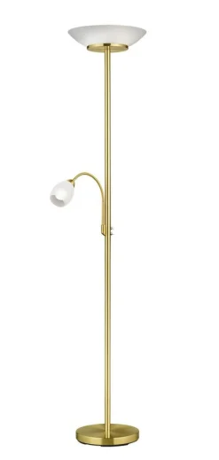 Trio Lighting lattiavalaisin Gerry E27+E14 mattamessinki