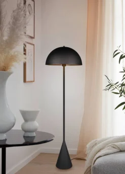 Trio Lighting lattiavalaisin Alfie E27 mattamusta