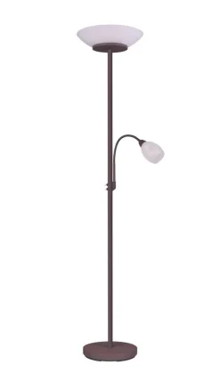 Trio Lighting lattiavalaisin Gerry E27+E14 rustiikki