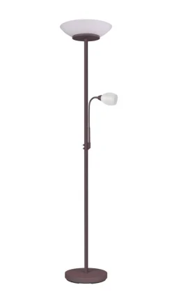 Trio Lighting lattiavalaisin Gerry E27+E14 rustiikki