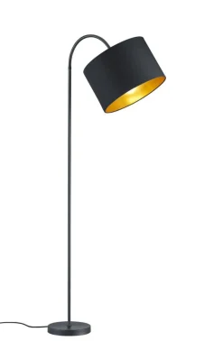 Trio Lighting lattiavalaisin kaari Hostel E27 mattamusta/kul