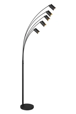 Trio Lighting lattiavalaisin Marley 5-os GU10 mattamusta