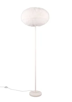 Trio Lighting lattiavalaisin Furry E27 hiekanvalkoinen