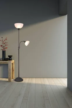 Trio Lighting lattiavalaisin Country E27+E14 rustiikki