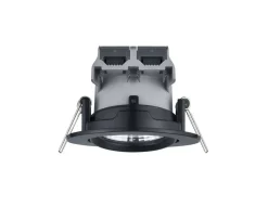 Trio Lighting LED alasvalo Pamir mattamusta pyöreä