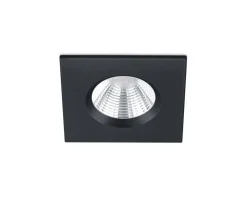 Trio Lighting LED alasvalo Zagros IP65 mattamusta neliö