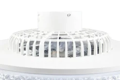 Trio Lighting LED kattotuuletin Harstad kromi starlight