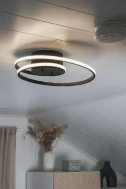 Trio Lighting LED kattovalaisin Zibella mattamusta SCANDI