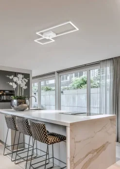 Trio Lighting LED kattovalaisin Padella mattavalkoinen