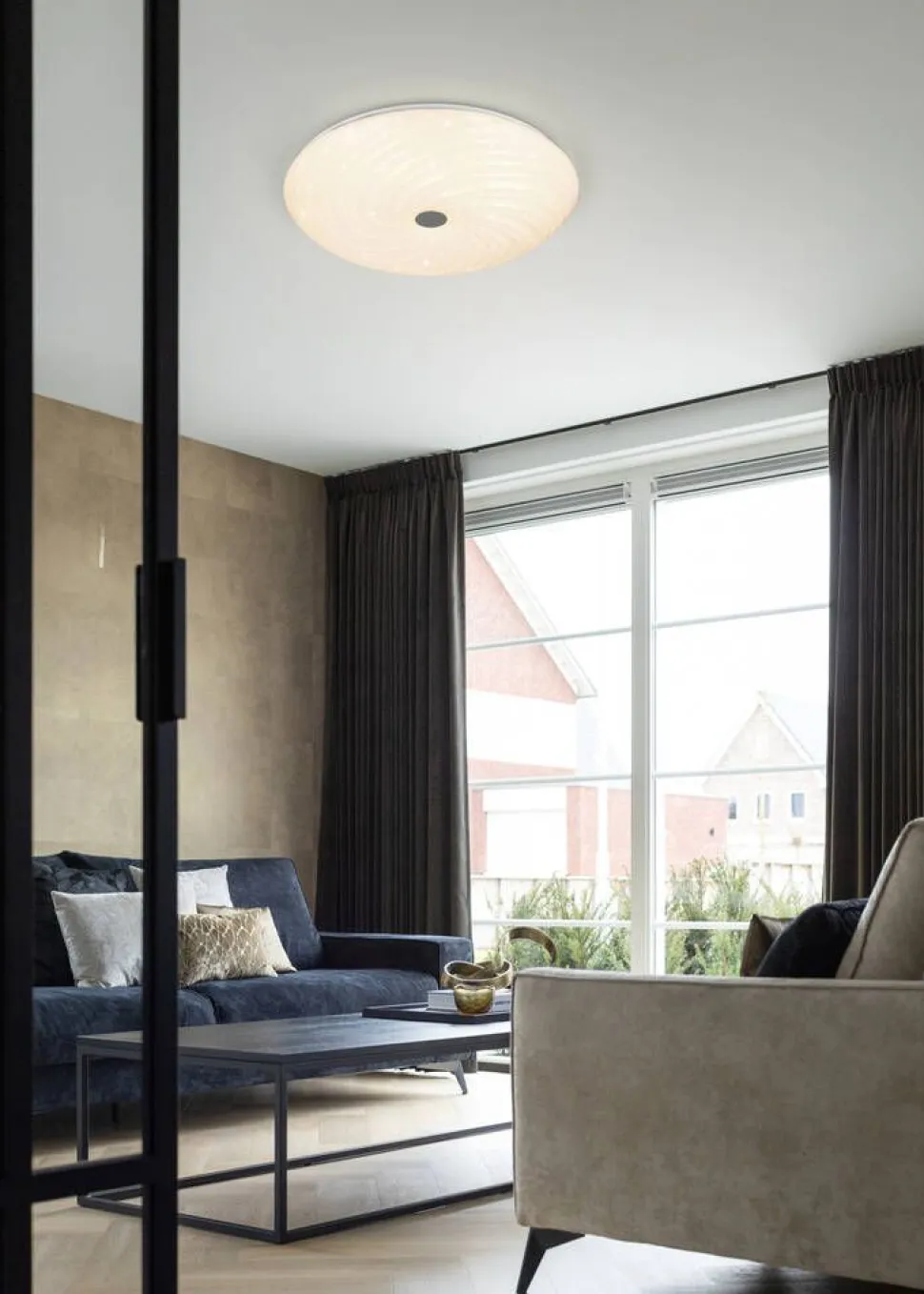 Trio Lighting LED kattovalaisin Gravity 57 cm valkoinen/krom