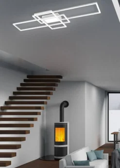 Trio Lighting LED kattovalaisin Irvine mattavalkoinen