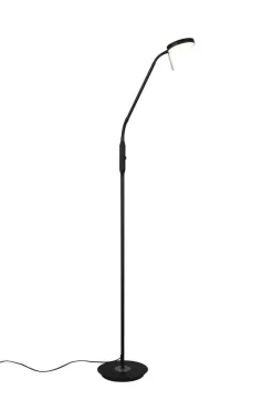 Trio Lighting LED lattiavalaisin Monza mattamusta