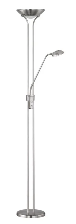 Trio Lighting LED lattiavalaisin Spock uplighter harjattu te