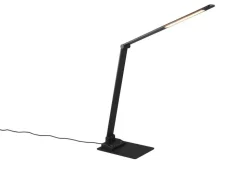 Trio Lighting LED pöytävalaisin Travis mattamusta