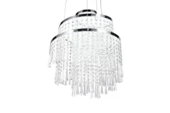 Trio Lighting LED riippuvalaisin Pomp 38 cm kromi/kirkas