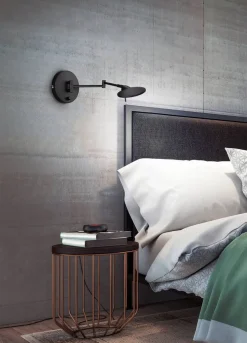 Trio Lighting LED seinävalaisin Kazan mattamusta