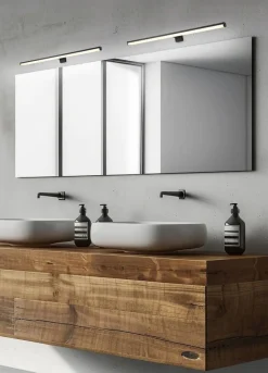 Trio Lighting LED seinävalaisin Lino H2O 60 cm mattamusta