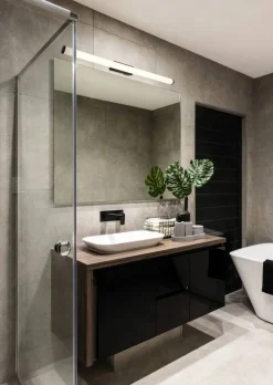 Trio Lighting LED seinävalaisin Mattimo H2O 80 cm mattamusta