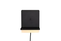 Trio Lighting LED seinävalaisin Fairfield mattamusta latausa