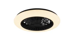 Trio Lighting LED tuuletinkattovalaisin Stralsund mattamusta