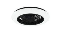 Trio Lighting LED tuuletinkattovalaisin Stralsund mattamusta