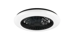 Trio Lighting LED tuuletinkattovalaisin Stralsund mattamusta