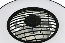 Trio Lighting LED tuuletinkattovalaisin Linköping musta RGB