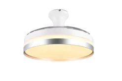 Trio Lighting LED tuuletinkattovalaisin Lindberg titaani sta