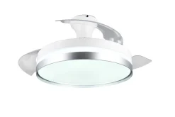 Trio Lighting LED tuuletinkattovalaisin Lindberg titaani sta