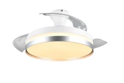 Trio Lighting LED tuuletinkattovalaisin Lindberg titaani sta