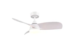 Trio Lighting LED tuuletinkattovalaisin Helsinki mattavalkoi