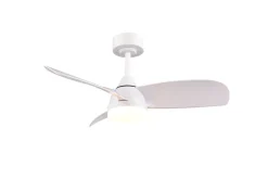 Trio Lighting LED tuuletinkattovalaisin Helsinki mattavalkoi