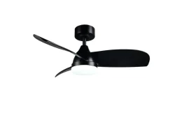 Trio Lighting LED tuuletinkattovalaisin Helsinki mattamusta